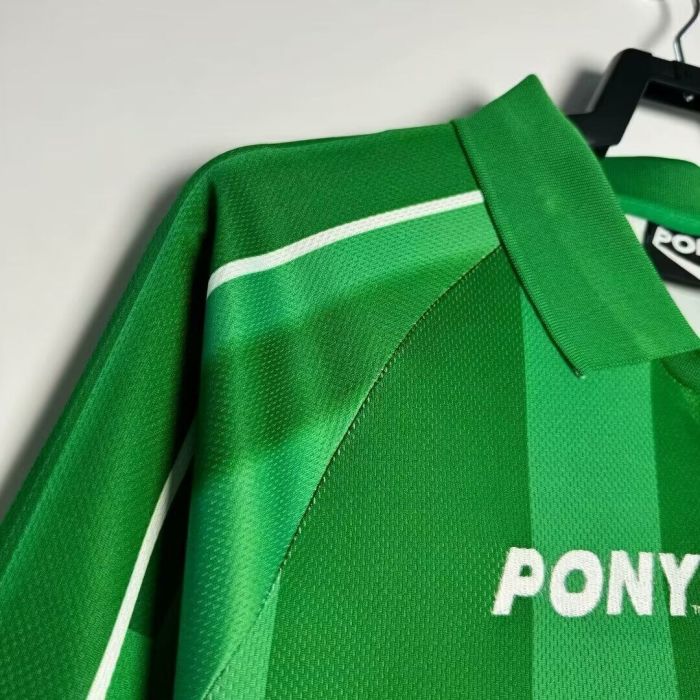 Long Sleeve Retro Jersey 1997-1999 TOT Green Goalkeeper Soccer Jersey Spurs Football Shirt