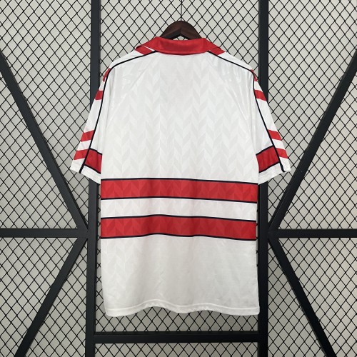 Retro Jersey 1988 Denmark Away White Soccer Jersey Vintage Football Shirt