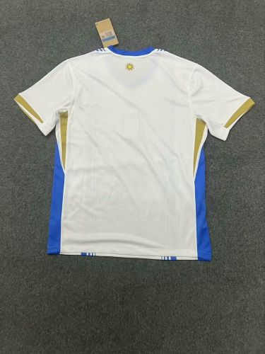 Fan Version Uruguay 2024 White Soccer Training Jersey Football Pre-match Top