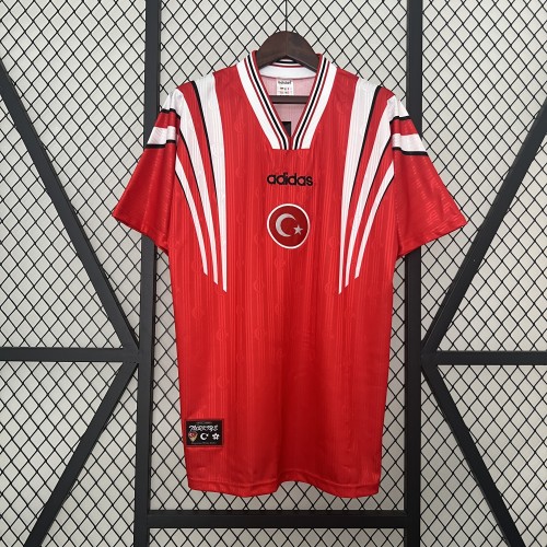 Retro Jersey 1996 Turkey Home Soccer Jersey Vintage Türkiye Football Shirt