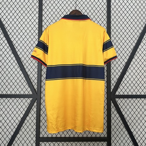 Retro Jersey 1997-1999 Arsenal Away Yellow Vintage Soccer Jersey Football Shirt