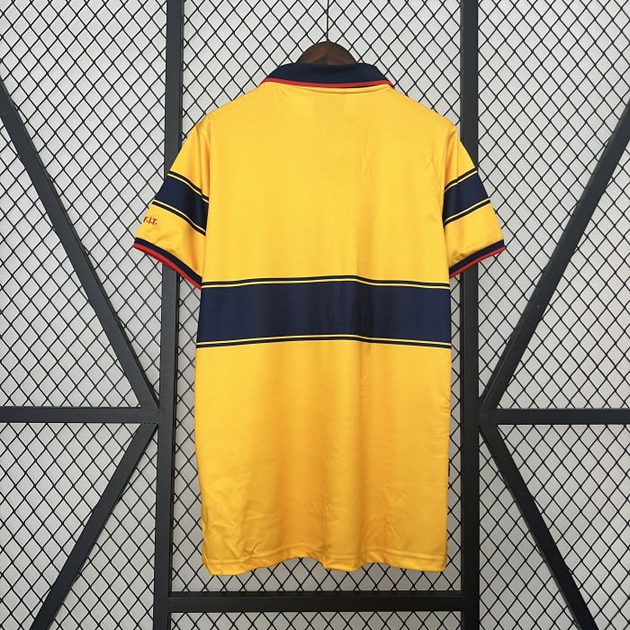 Retro Jersey 1997-1999 Arsenal Away Yellow Vintage Soccer Jersey Football Shirt
