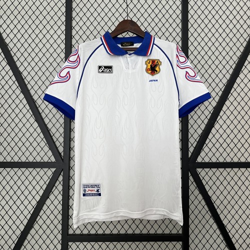Retro Jersey 1998 Japan Away White Soccer Jersey Vintage Football Shirt