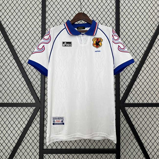 Retro Jersey 1998 Japan Away White Soccer Jersey Vintage Football Shirt