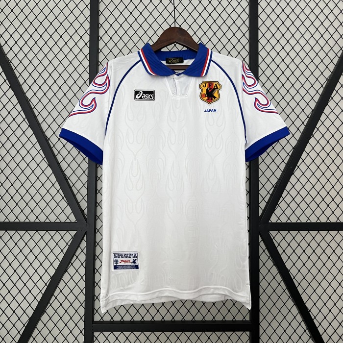Retro Jersey 1998 Japan Away White Soccer Jersey Vintage Football Shirt