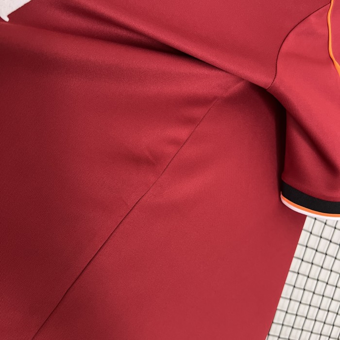 Retro Jersey 1998-1999 AS Roma Home Soccer Jersey Vintage Football Shirt