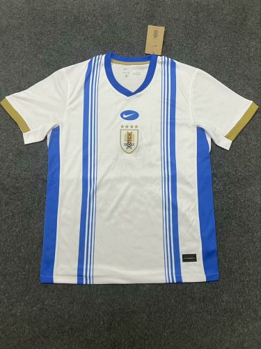 Fan Version Uruguay 2024 White Soccer Training Jersey Football Pre-match Top