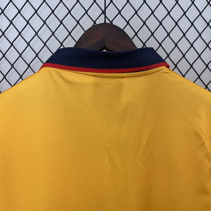 Retro Jersey 1997-1999 Arsenal Away Yellow Vintage Soccer Jersey Football Shirt