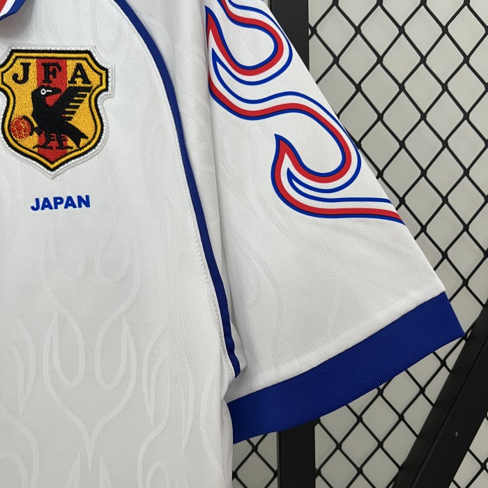 Retro Jersey 1998 Japan Away White Soccer Jersey Vintage Football Shirt