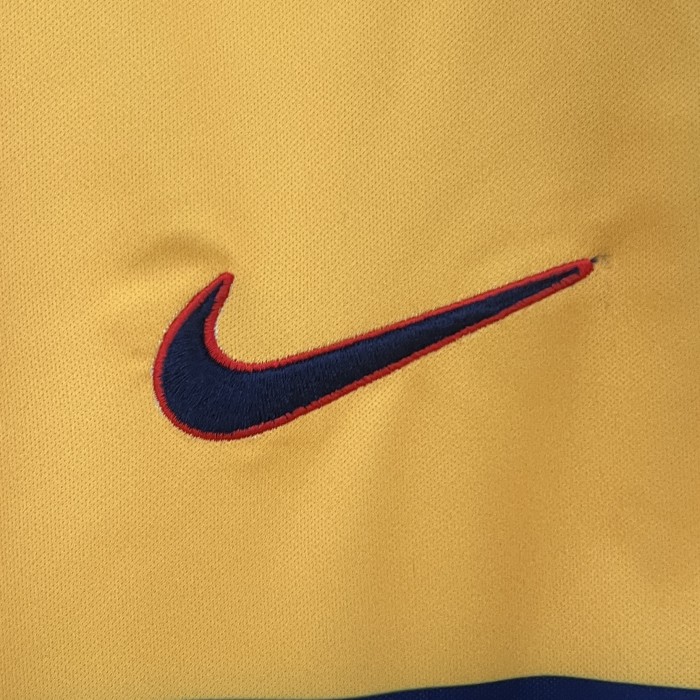 Retro Jersey 1997-1999 Arsenal Away Yellow Vintage Soccer Jersey Football Shirt