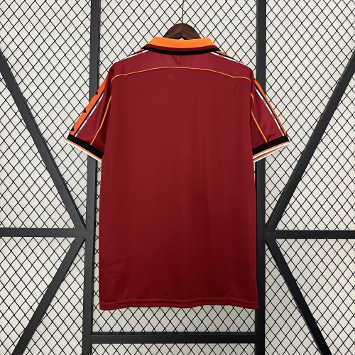Retro Jersey 1998-1999 AS Roma Home Soccer Jersey Vintage Football Shirt