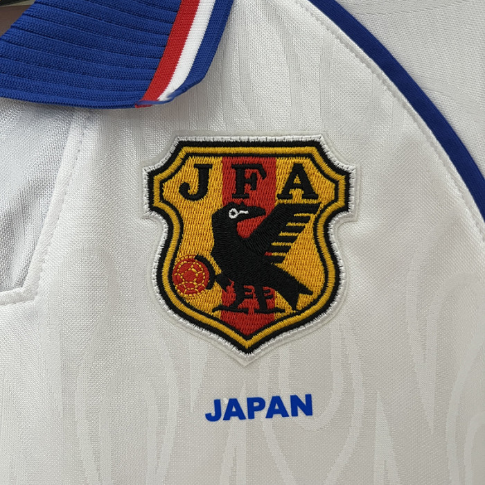 Retro Jersey 1998 Japan Away White Soccer Jersey Vintage Football Shirt