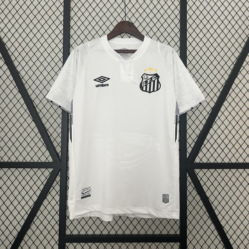 Fan Version 2024-2025 Santos Home Soccer Jersey Football Shirt