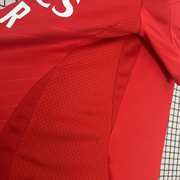 with Sponor Logo Fan Version 2024-2025 Benfica Home Soccer Jersey Football Shirt