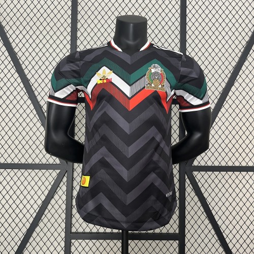 Player Version Mexico 2024 Black Dragon Ball Version Soccer Jersey Adulto Camiseta de Futbol
