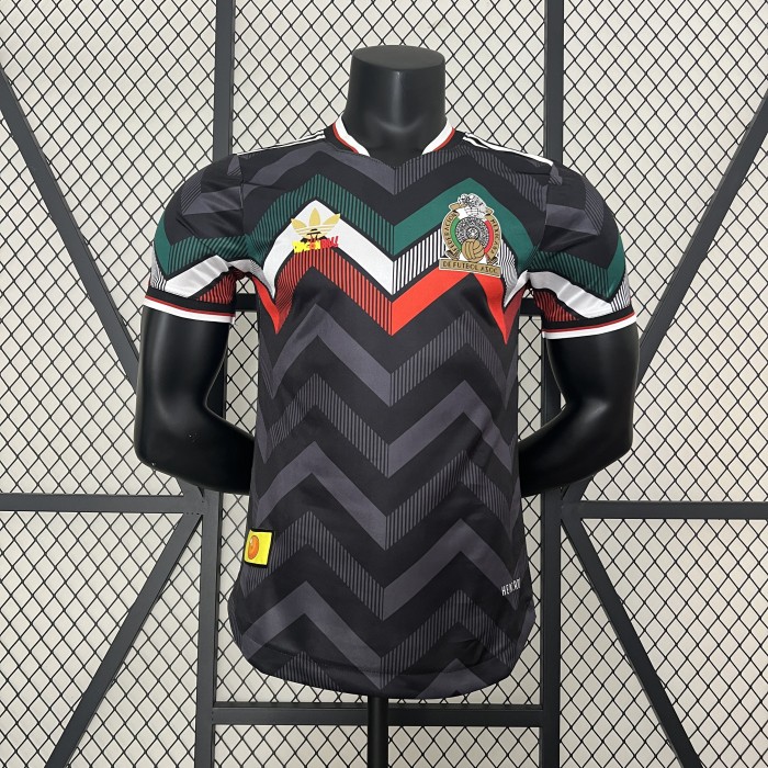 Player Version Mexico 2024 Black Dragon Ball Version Soccer Jersey Adulto Camiseta de Futbol