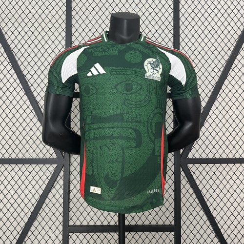 Player Version Mexico 2024 Green Special Edition Soccer Jersey Adulto Camiseta de Futbol