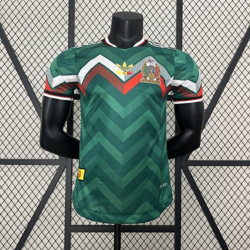 Player Version Mexico 2024 Green Dragon Ball Version Soccer Jersey Adulto Camiseta de Futbol