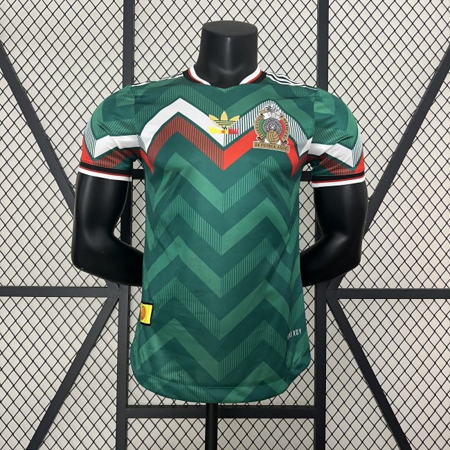 Player Version Mexico 2024 Green Dragon Ball Version Soccer Jersey Adulto Camiseta de Futbol