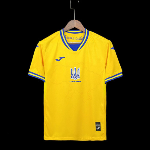 Retro Jersey 2021-2022 Ukraine Home Soccer Jersey Yellow Football Shirt