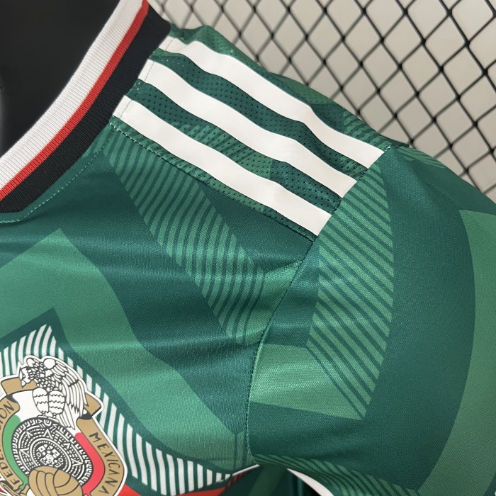 Player Version Mexico 2024 Green Dragon Ball Version Soccer Jersey Adulto Camiseta de Futbol