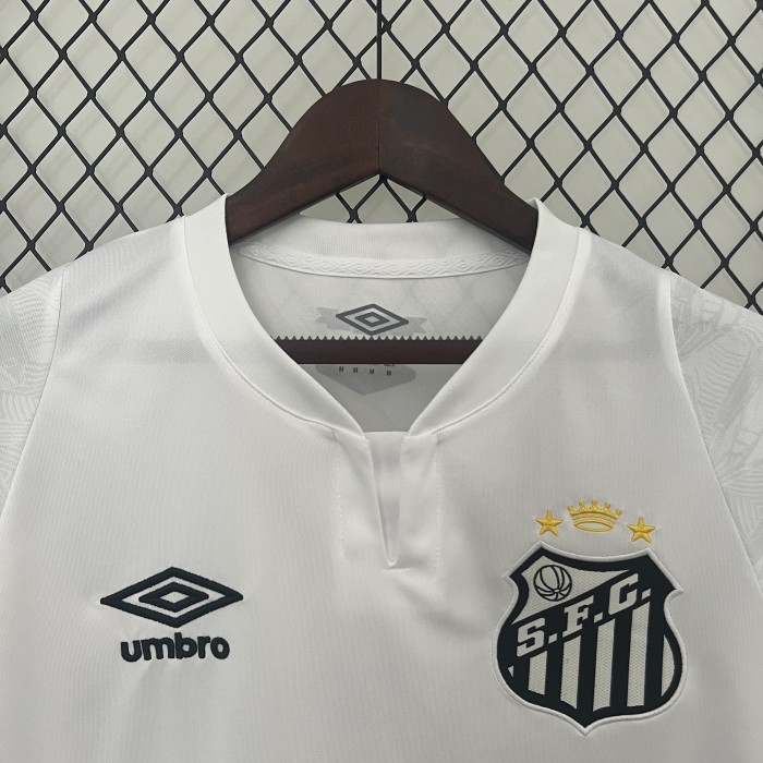 Fan Version 2024-2025 Santos Home Soccer Jersey Football Shirt