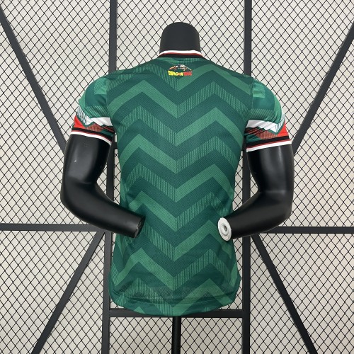 Player Version Mexico 2024 Green Dragon Ball Version Soccer Jersey Adulto Camiseta de Futbol