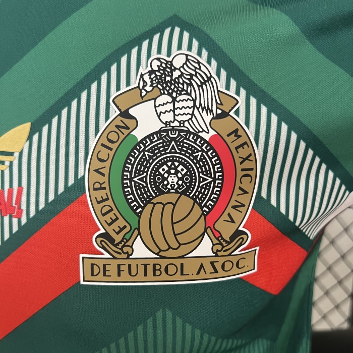 Player Version Mexico 2024 Green Dragon Ball Version Soccer Jersey Adulto Camiseta de Futbol