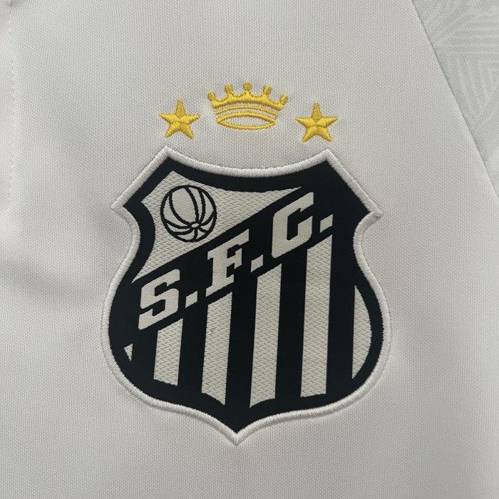 Fan Version 2024-2025 Santos Home Soccer Jersey Football Shirt