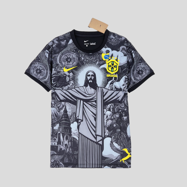 Fan Version 2024 Brazil Jesus Special Edition Soccer Jersey Brasil Football Shirt