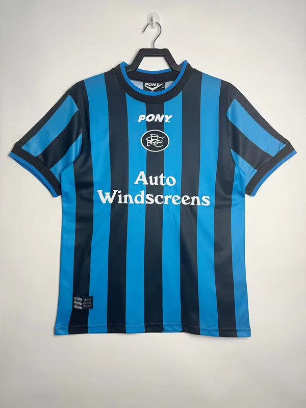 Retro Jersey 1996-1997 Birmingham City Third Away Black/Blue Soccer Jersey Vintage Football Shirt