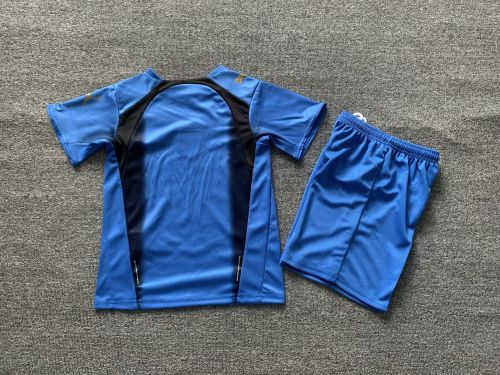 Retro Youth Uniform Kids Kit 2006 Italy Home Soccer Jersey Shorts Child Football Set