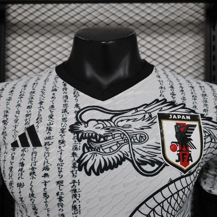 Player Version Japan 2024 White/Black Letters Special Edition Soccer Jersey Football Shirt