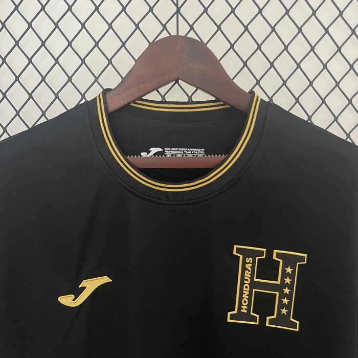 Fans Version 2024 Honduras Away Black Soccer Jersey