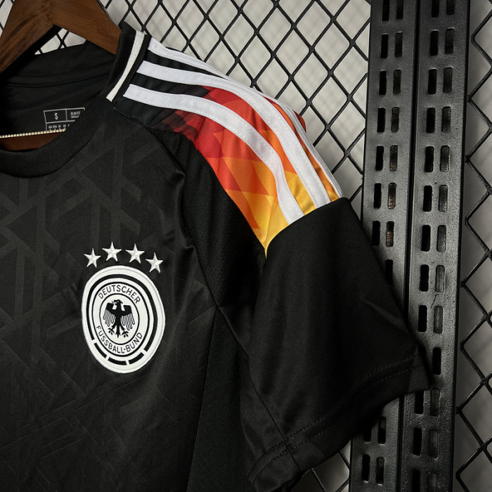 Fan Version 2024 Germany Black Soccer Jersey Football Shirt