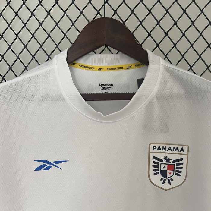 Fans Version 2024 Panama Away White Soccer Jersey Football Shirt