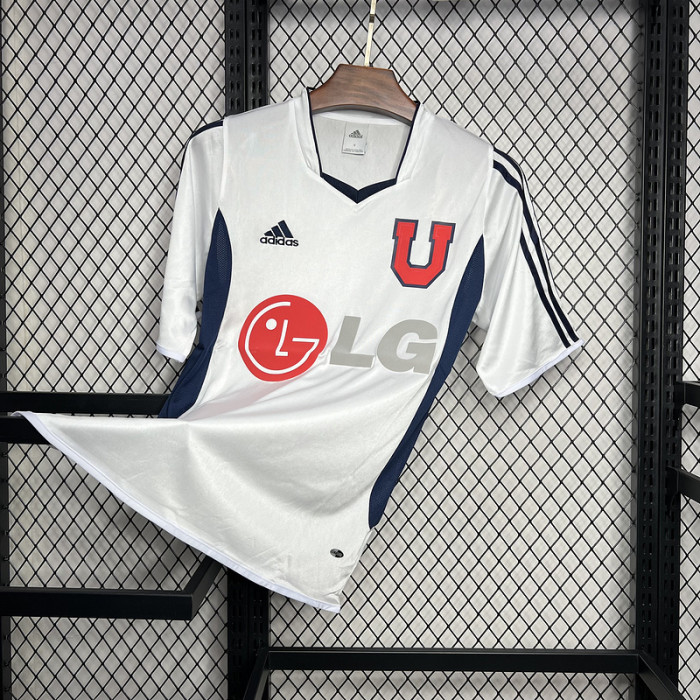 Retro Jersey 2003 Universidad de Chile Away White Soccer Jersey Vintage Football Shirt