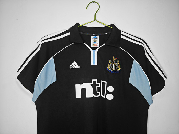 Retro Jersey 2000-2001 Newcastle United Away Black Vintage Soccer Jersey