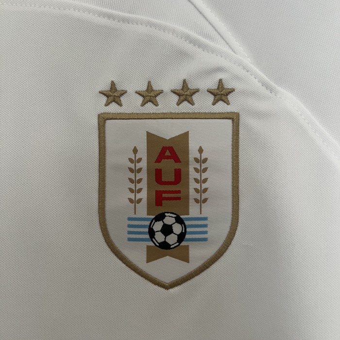 Fan Version Uruguay 2024 White Makeshift Soccer Jersey Football Shirt