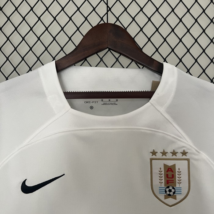 Fan Version Uruguay 2024 White Makeshift Soccer Jersey Football Shirt