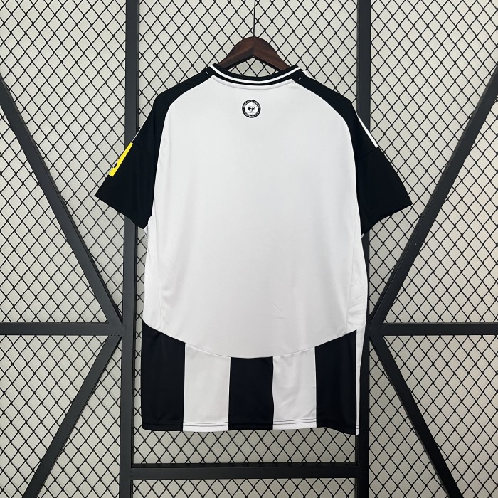 Fan Version 2024-2025 Newcastle United Home Soccer Jersey Football Shirt