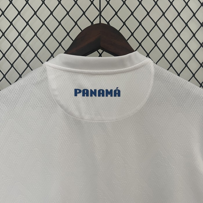 Fans Version 2024 Panama Away White Soccer Jersey Football Shirt