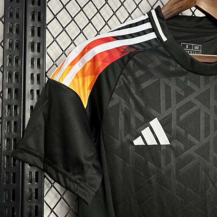 Fan Version 2024 Germany Black Soccer Jersey Football Shirt