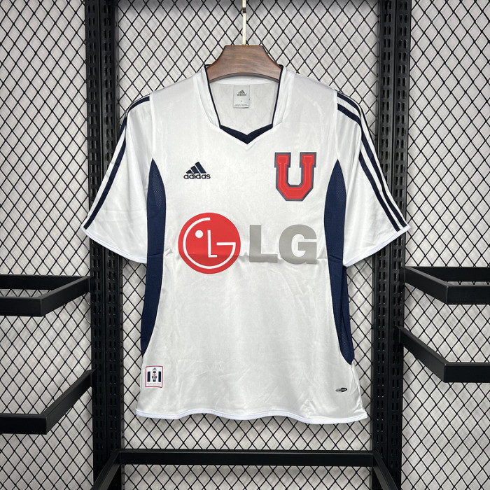Retro Jersey 2003 Universidad de Chile Away White Soccer Jersey Vintage Football Shirt