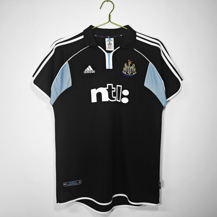 Retro Jersey 2000-2001 Newcastle United Away Black Vintage Soccer Jersey