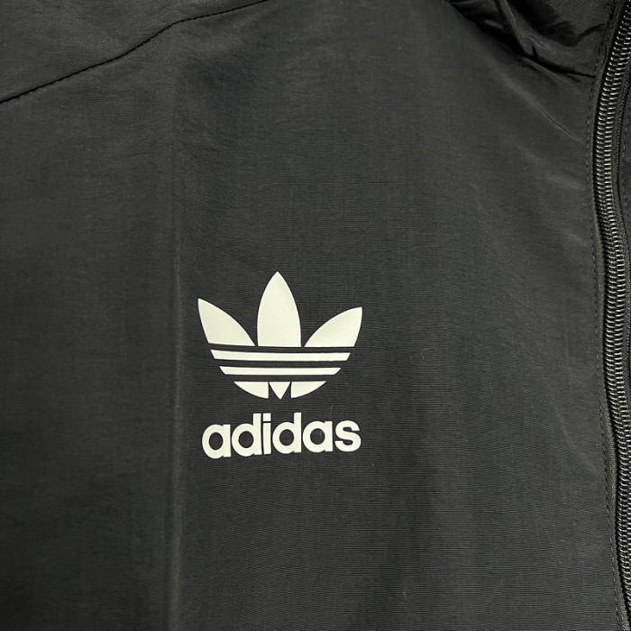 2024 Germany Black Soccer Hoodie Football Windbreaker Jacket