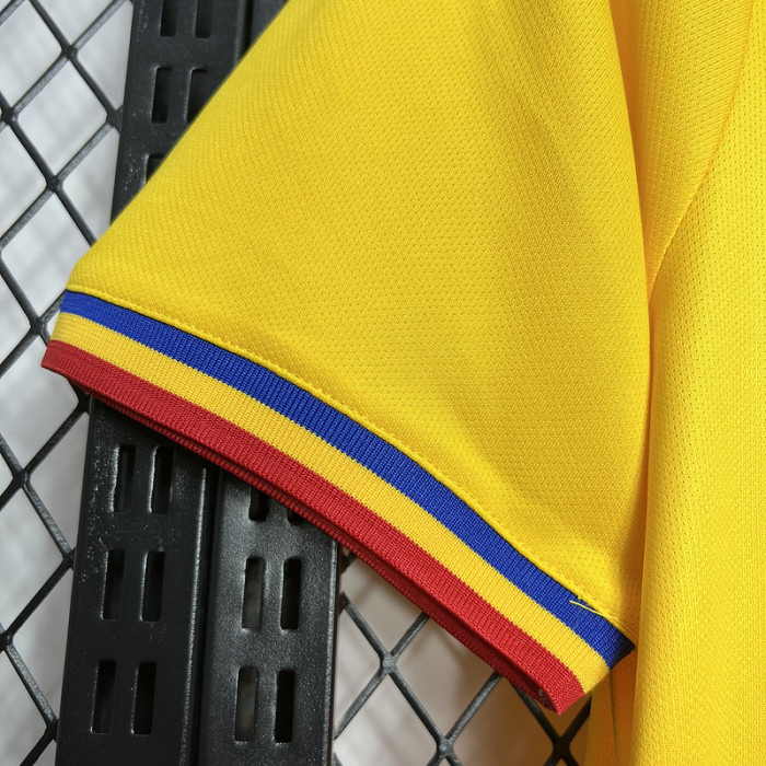 Fan Version 2024 Romania Home Soccer Jersey Football Shirt