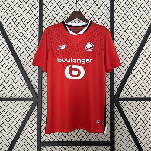 Fans Version 2024-2025 Lille Home Soccer Jersey Football Shirt