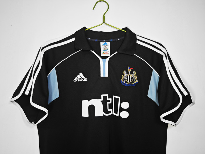 Retro Jersey 2000-2001 Newcastle United Away Black Vintage Soccer Jersey