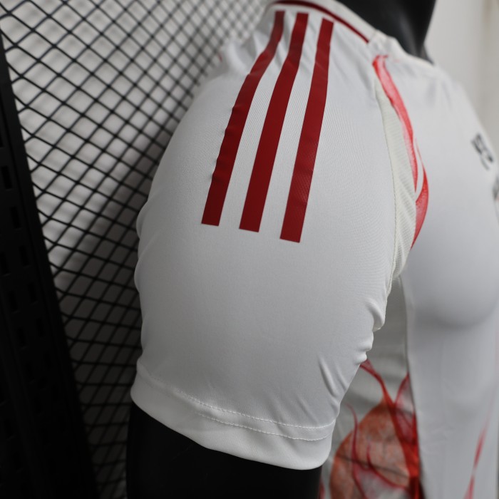Player Version Japan 2024 Y-3 Away White Soccer Jersey Football Shirt
